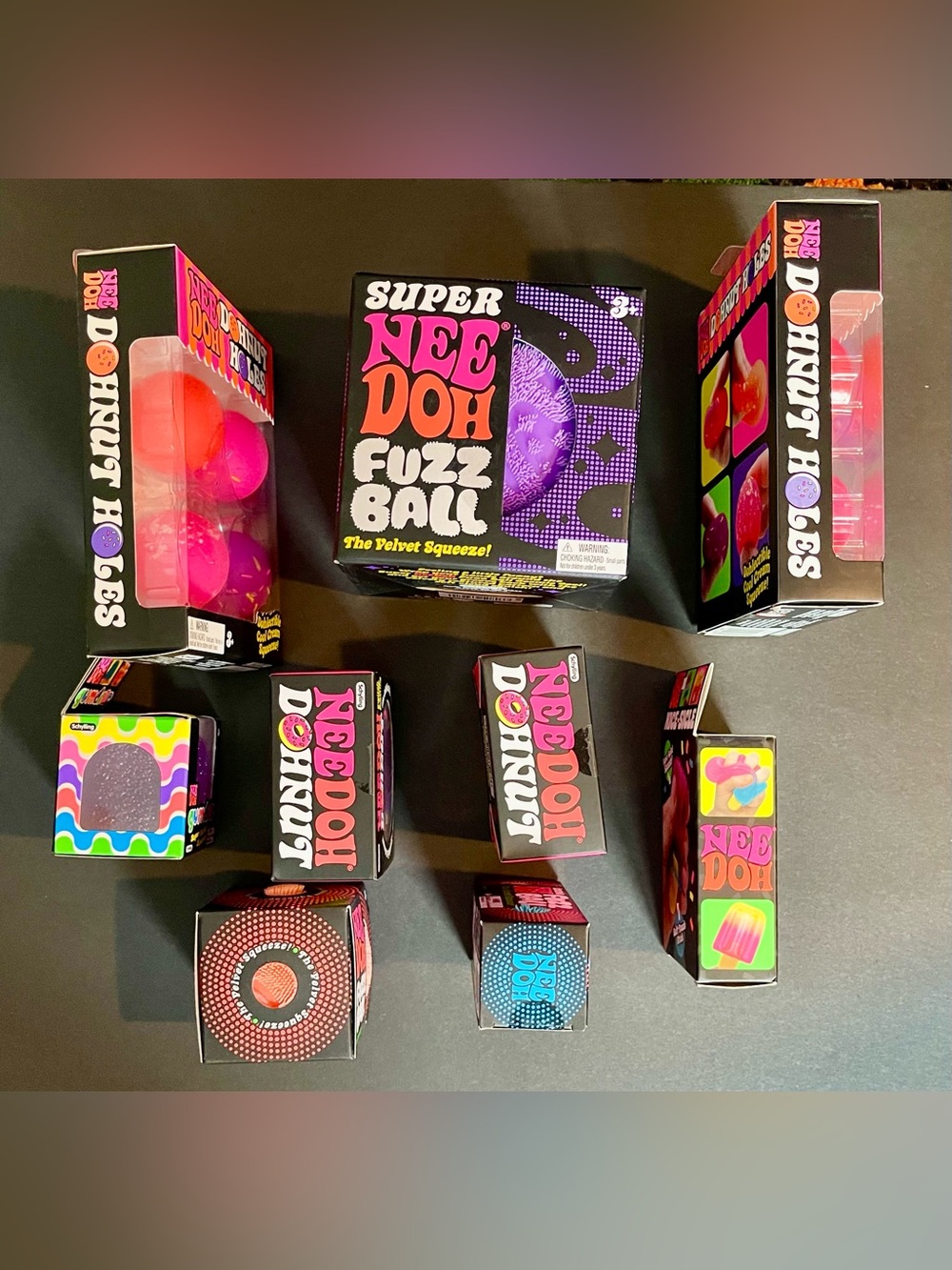 NeeDoh SuperFuzzBall/DOHNUT HOLES/Gumdrop/Nice-Sicle/DOHNUTS/Tennie Fuzzball LOT - Picture 4 of 16